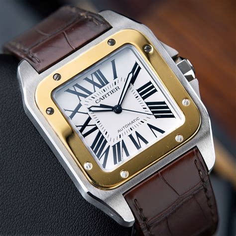 cartier santos 100 watch